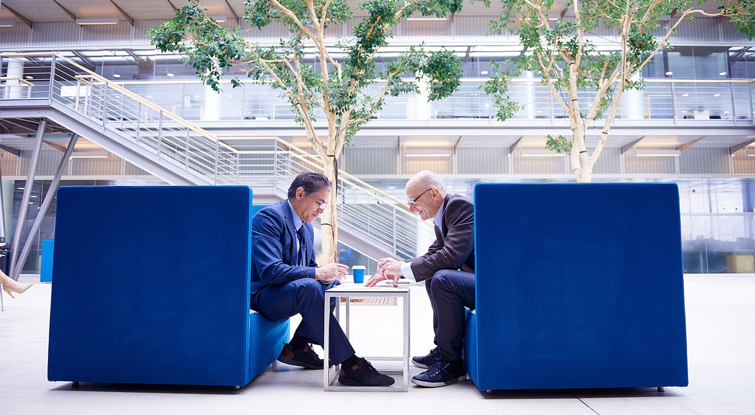 Two business men in meeting